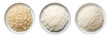 A set of essential stovetop rice on a plate transparent background is in the top view. PNG.