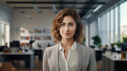Poster - Portrait of a female engineering student in a workshop looking