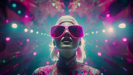 Wall Mural - prepare to have your senses shattered as this psychedelic video unleashes a barrage of mindaltering 