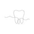 © Shamima - Continuous one line teeth drawing art design
