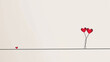 valentine's day greeting card design, wall art design,  border frame card, or invitation occasion card idea, generate ai
