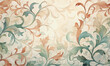 seamless floral ornamental watercolor background