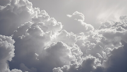 Sticker - Beautiful clouds illuminated by sunlight
