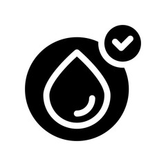 Wall Mural - clean water glyph icon