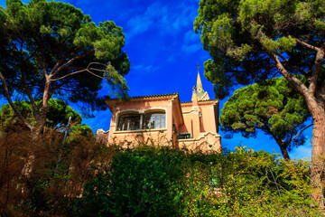 Gaudi House Museum in Park Guell, Barcelona, Spain