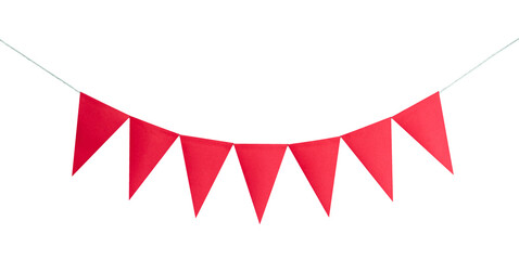 Poster - Red party decoration paper isolated