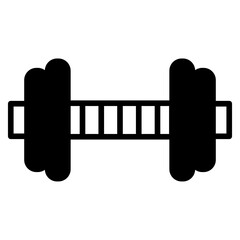 Poster - Dumbbell solid glyph icon