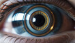 AI generated illustration of Cyborg eye