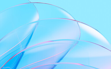 Poster - Abstract glass background, 3d rendering.
