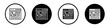 Front end development icon set. Frontend developer application vector symbol in a black filled and outlined style. Html website design sign.