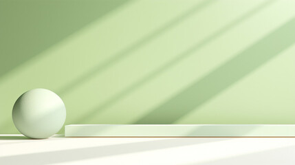 Poster - minimalistic background abstract with generative ai. podium for display product.