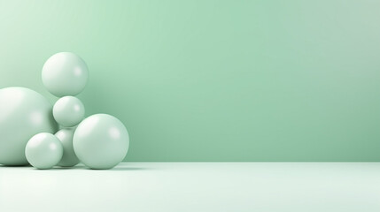 Poster - minimalistic background abstract with generative ai. podium for display product.