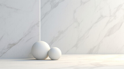 Poster - minimalistic background abstract with generative ai. podium for display product.