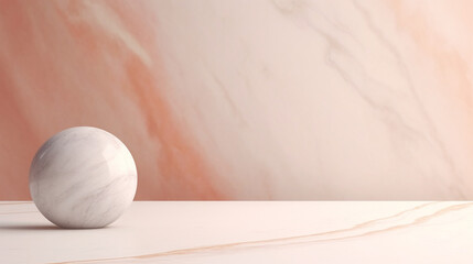 Poster - minimalistic background abstract with generative ai. podium for display product.