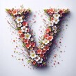 © vector_master - Flowers letter V. AI generated illustration