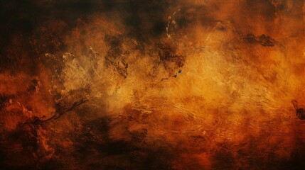 Vibrant Abstract Background: Modern Artistic Composition in Brown, Black, Orange, and Yellow - Creative Digital Illustration with Contemporary Aesthetic