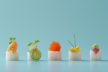 Wall Mural - Aesthetic food photography for advertisement, minimalistic style