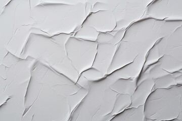 Wall Mural - White creased poster texture