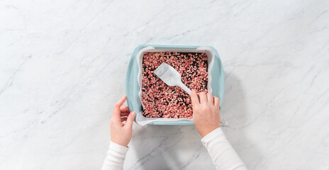 Wall Mural - Peppermint brownies from a box mix