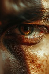 Aufkleber - A detailed close-up of a person's eye. This image can be used for various purposes