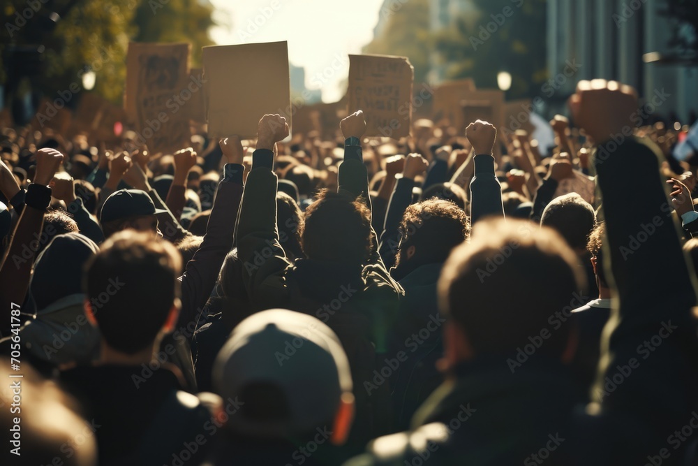 Industrial action strike: workers unite for rights and change, a powerful demonstration of solidarity and discontent, labor relations advocating for improved working conditions fair treatment.