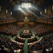 Democratic capital parliament images Generative AI
