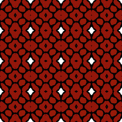 Aufkleber - Tribal abstract brown pattern. Seamless illustration ethnic motif with spots