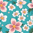© Eliane - Seamless Floral Pattern: High-Quality Vector Art for Apps
