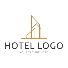 Poster - Hotel Logo. building logo icon vector template
