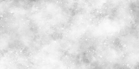Wall Mural - white grey watercolor with splash and soft glowing glitters, snow falling in the snow in the winter 