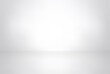© Omeris - White studio background. Abstract empty room with soft light for product. Simple grey neutral backdrop. Line horizon. Gray gradient background. Texture blank wall and floor. Vector illustration