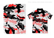 © MuhammadSaifullah - Sublimation jersey design modern abstract camouflage white black orange koi design vector military army pattern background halftone grunge style