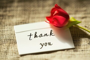 Wall Mural - Thank You note