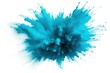  a blue colored explosion of powder on a white background with space for a text or an image to put on a t - shirt or a t - shirt or a t - shirt.