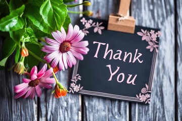 Wall Mural - Thank You sign