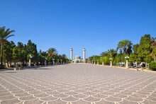 The Square Leading To The Mausoleum Of Habib Bourguib, The First President Of Tunisia, In Monastir.