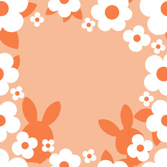 Happy cute sweet easter seamless wallpaper background vector.