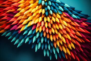 Poster - minimalist design with 3d rendering objects. Abstract background. Poster in art trend style  , generative AI