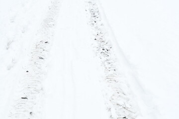  Tire Tracks in Snow