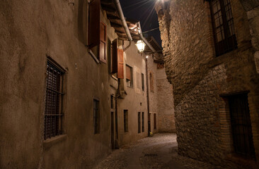 narrow street in the town