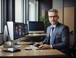 © Kamrul - Free photo businessman with online marketing