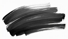 Black Acrylic Paint Ink Brush Stroke Brush Line Art Clean Artistic Design Stripe Elements Hand Drawn Texture Background