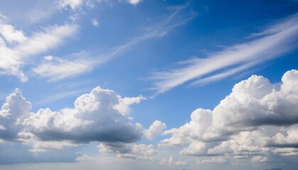 Canvas Print - clouds and blue sky background