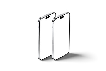 realistic mobile mockup 3d rendering