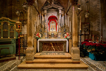 St Isidore Chapel (Cappella di Sant'Isidoro) at the byzantine styled San Marco church in Venice, Italy