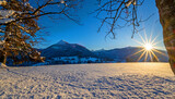 Fototapeta  - Ein traumhafter Sonnenuntergang am Feuersang in Flachau