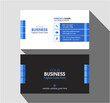 Simple business card design. Modern business card design. Corporate visiting card layout vector. Blue visiting card layout.