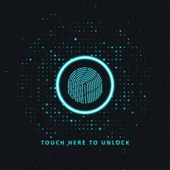 Cyber security by dint of fingerprint scanning.