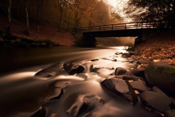 Wall Mural -  long exposure photograph