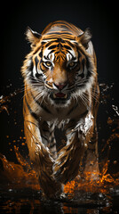 Wall Mural - Portrait of a Wild Tiger